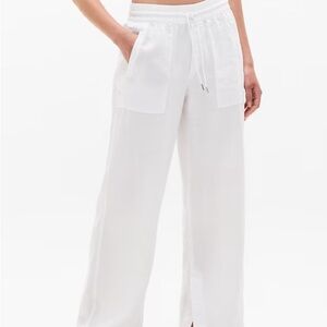 Athleta Women's White Linen Pants